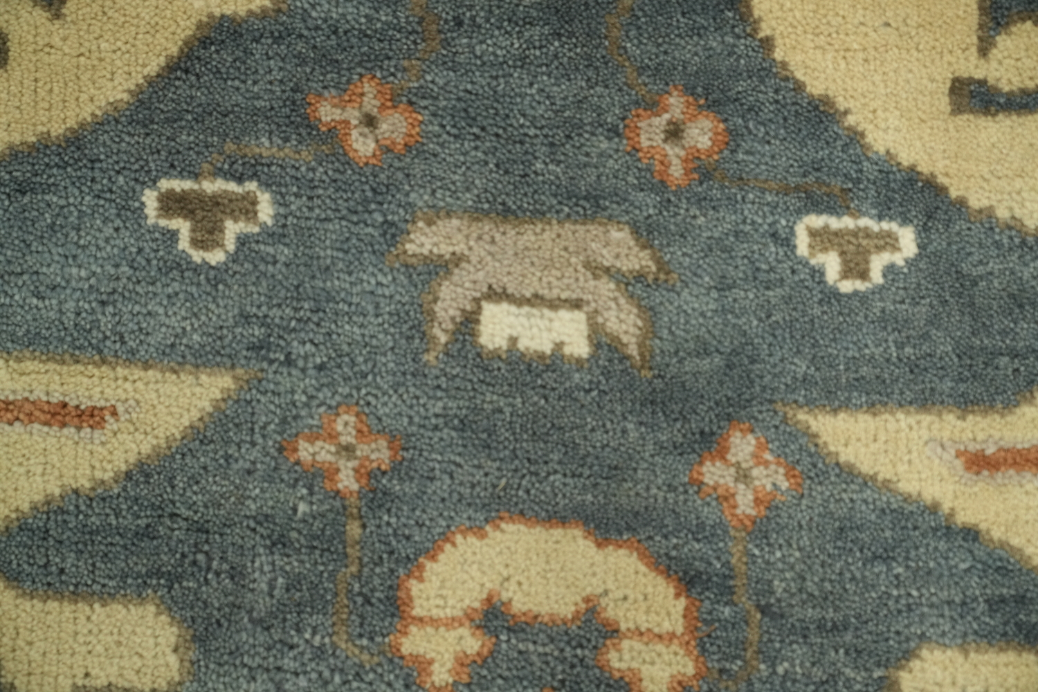 Denim Blue Traditional Oushak Hand Made Area Rug 8x10