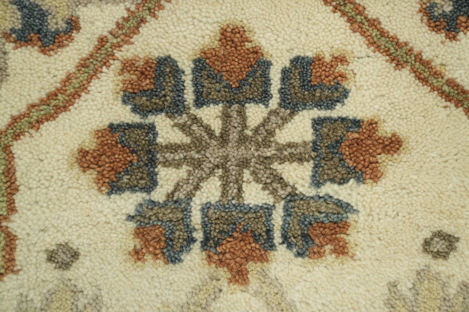 Denim Blue Traditional Oushak Hand Made Area Rug 8x10