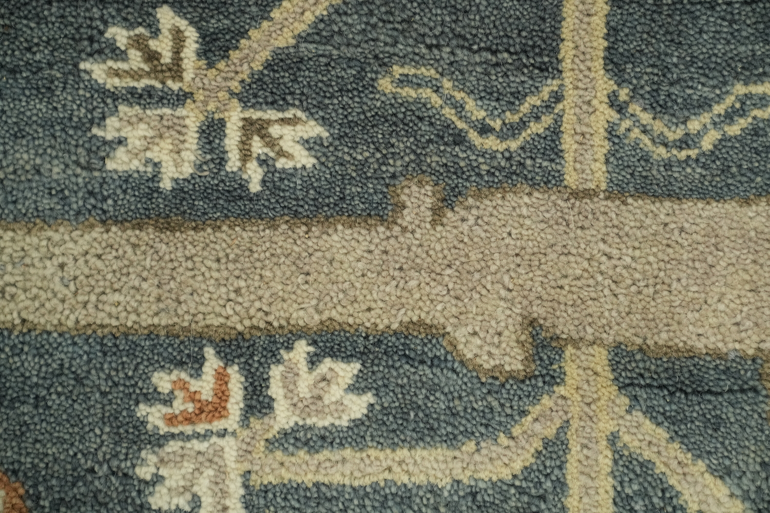 Denim Blue Traditional Oushak Hand Made Area Rug 8x10