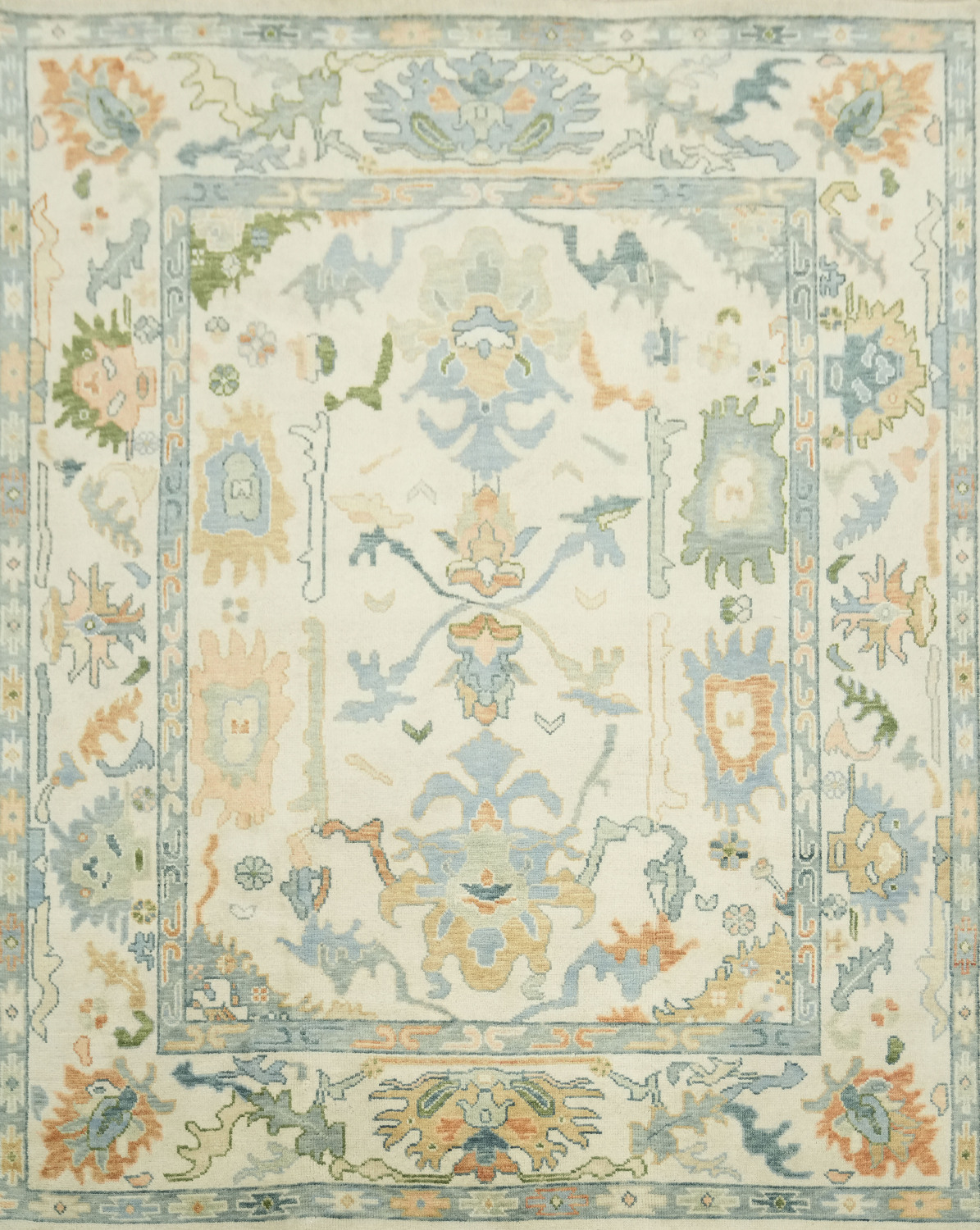 Oushak Hand-Knotted Wool Rug - Traditional 8x10 Area Rug
