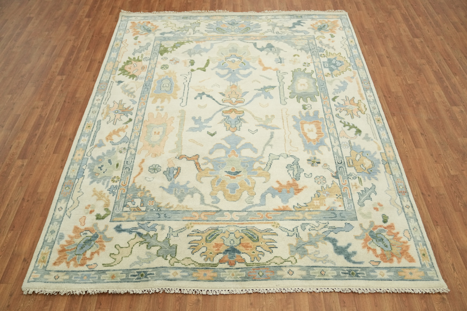 Oushak Hand-Knotted Wool Rug - Traditional 8x10 Area Rug