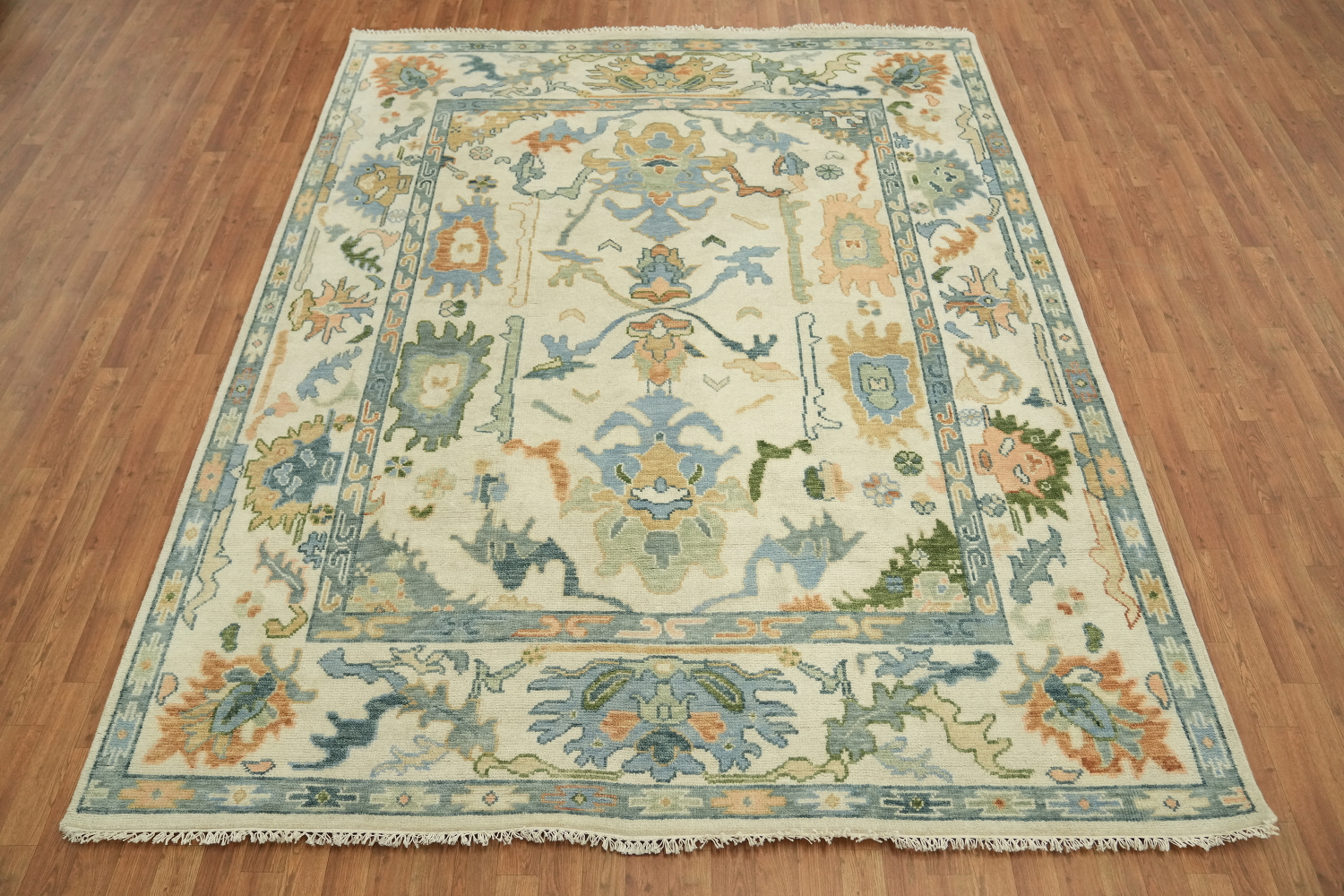 Oushak Hand-Knotted Wool Rug - Traditional 8x10 Area Rug