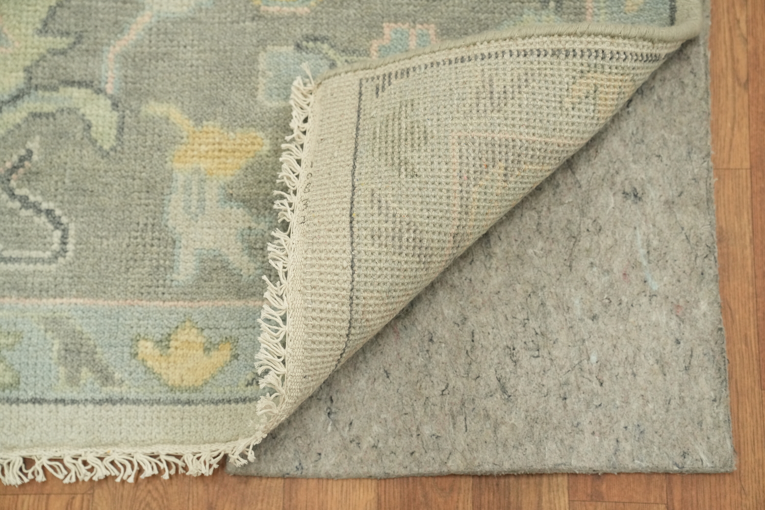 Grey Green Traditional Oushak Hand Made Area Rug 9x12