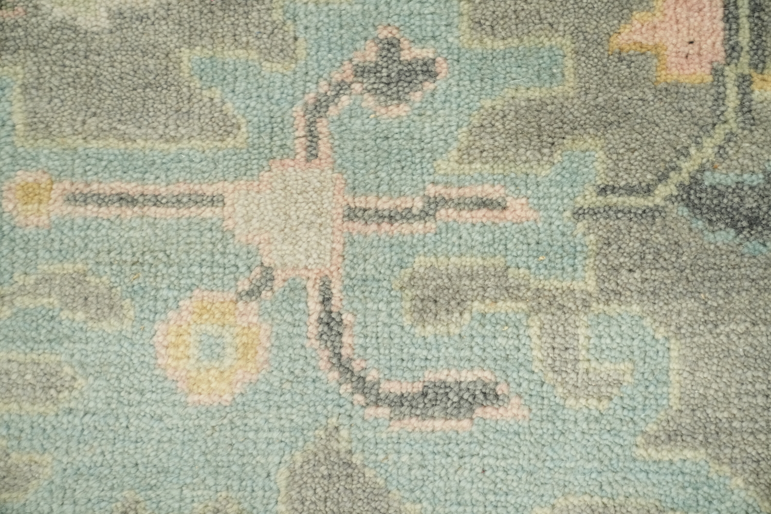 Grey Green Traditional Oushak Hand Made Area Rug 9x12