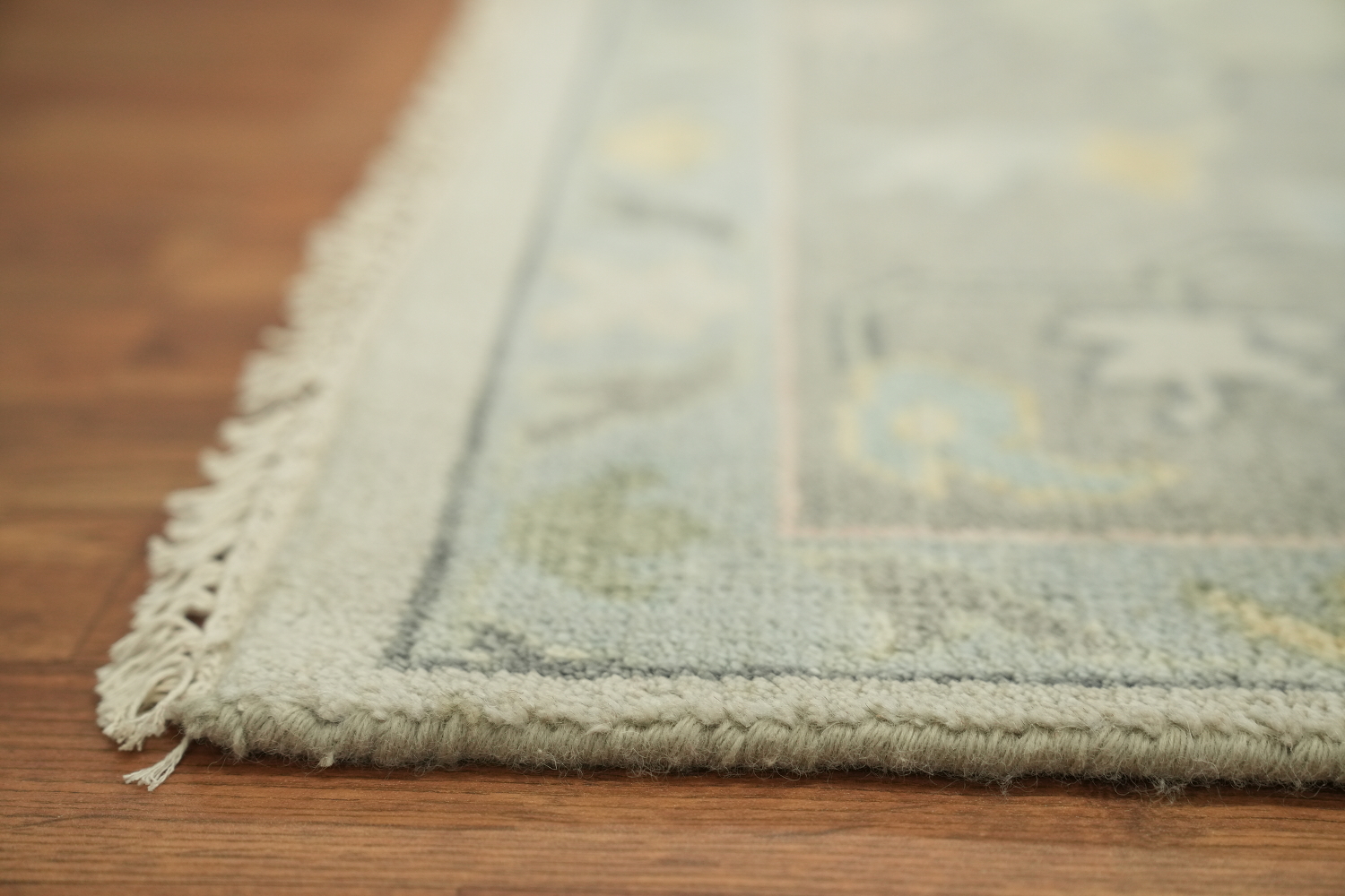 Grey Green Traditional Oushak Hand Made Area Rug 9x12