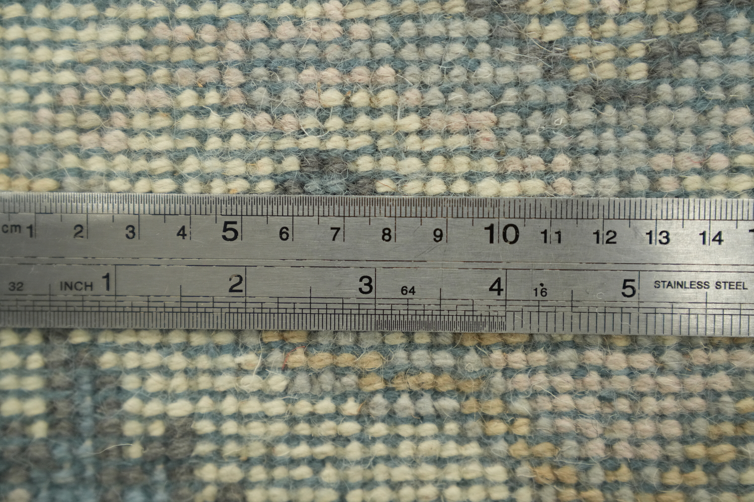 6'x9' Antique-Inspired Sky Blue Oushak Oriental Area Rug in Muted Tones