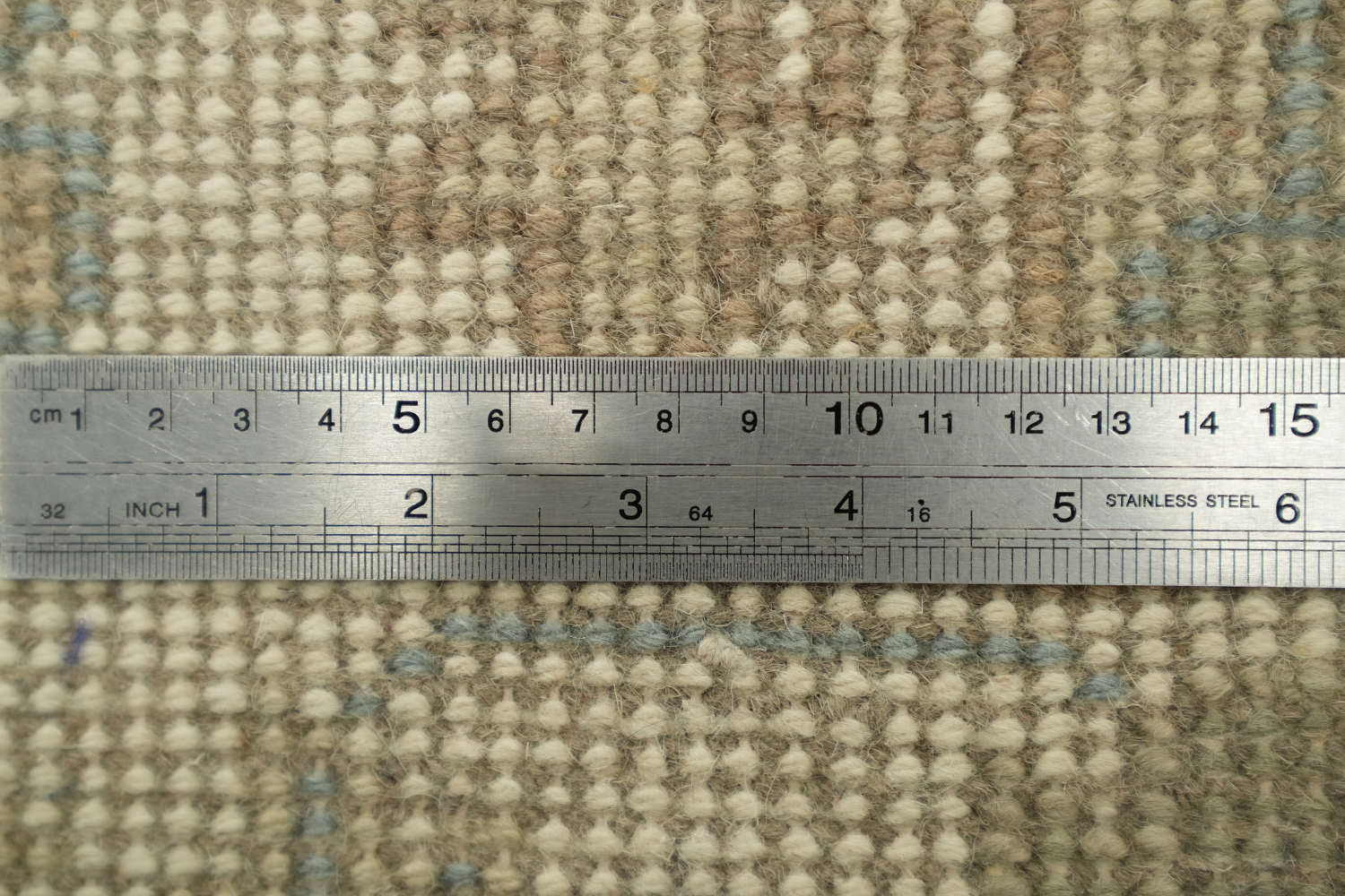Light Blue and Ivory Traditional Oushak Hand Made Area Rug 6x9