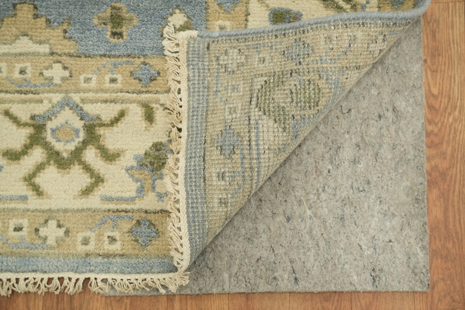Light Blue Traditional Oushak Hand Made Area Rug 6x9