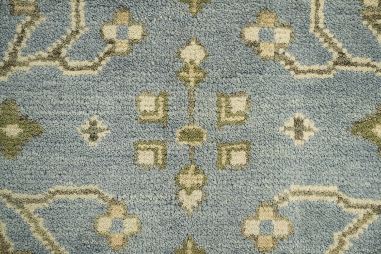 Light Blue Traditional Oushak Hand Made Area Rug 6x9