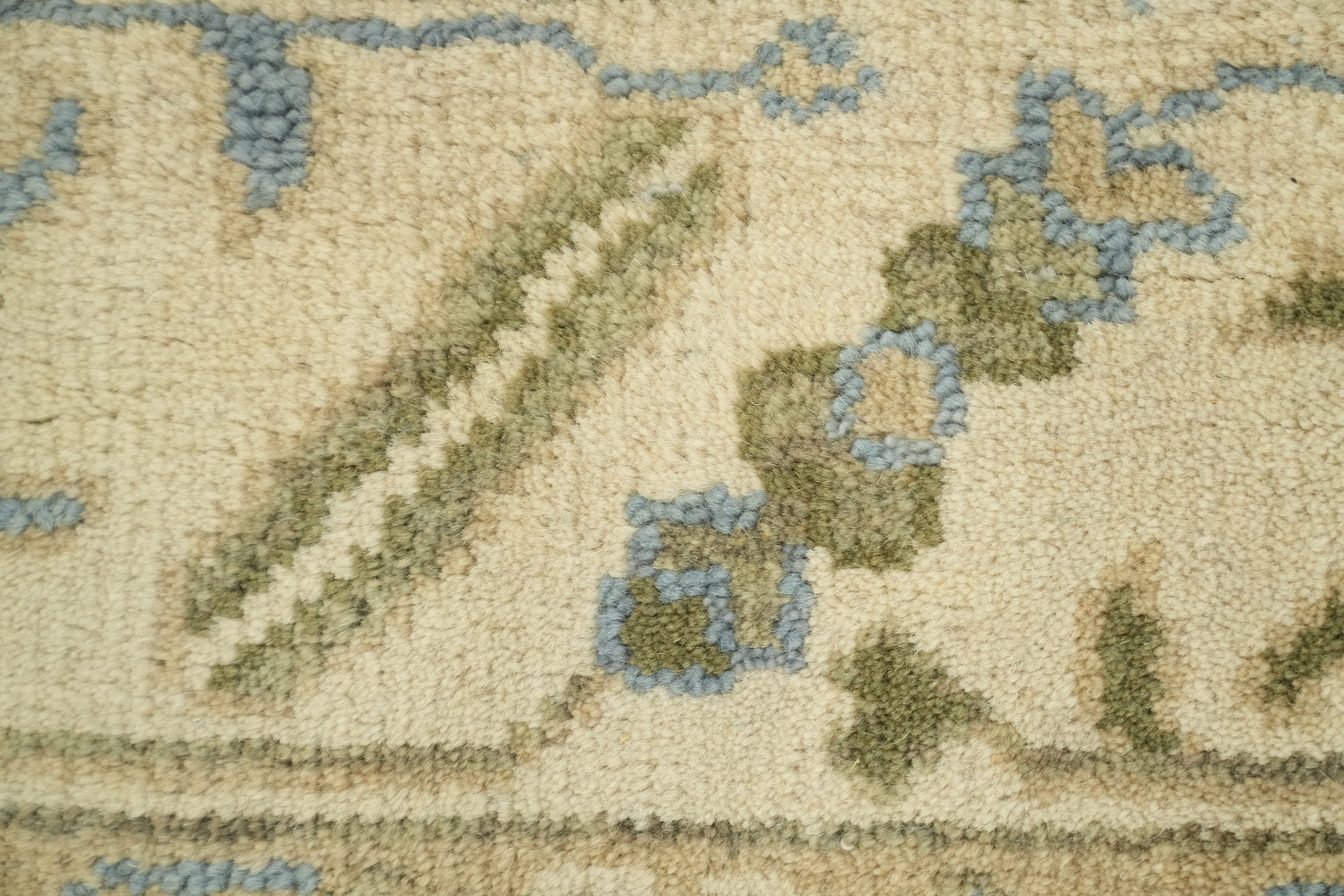 Light Blue Traditional Oushak Hand Made Area Rug 6x9