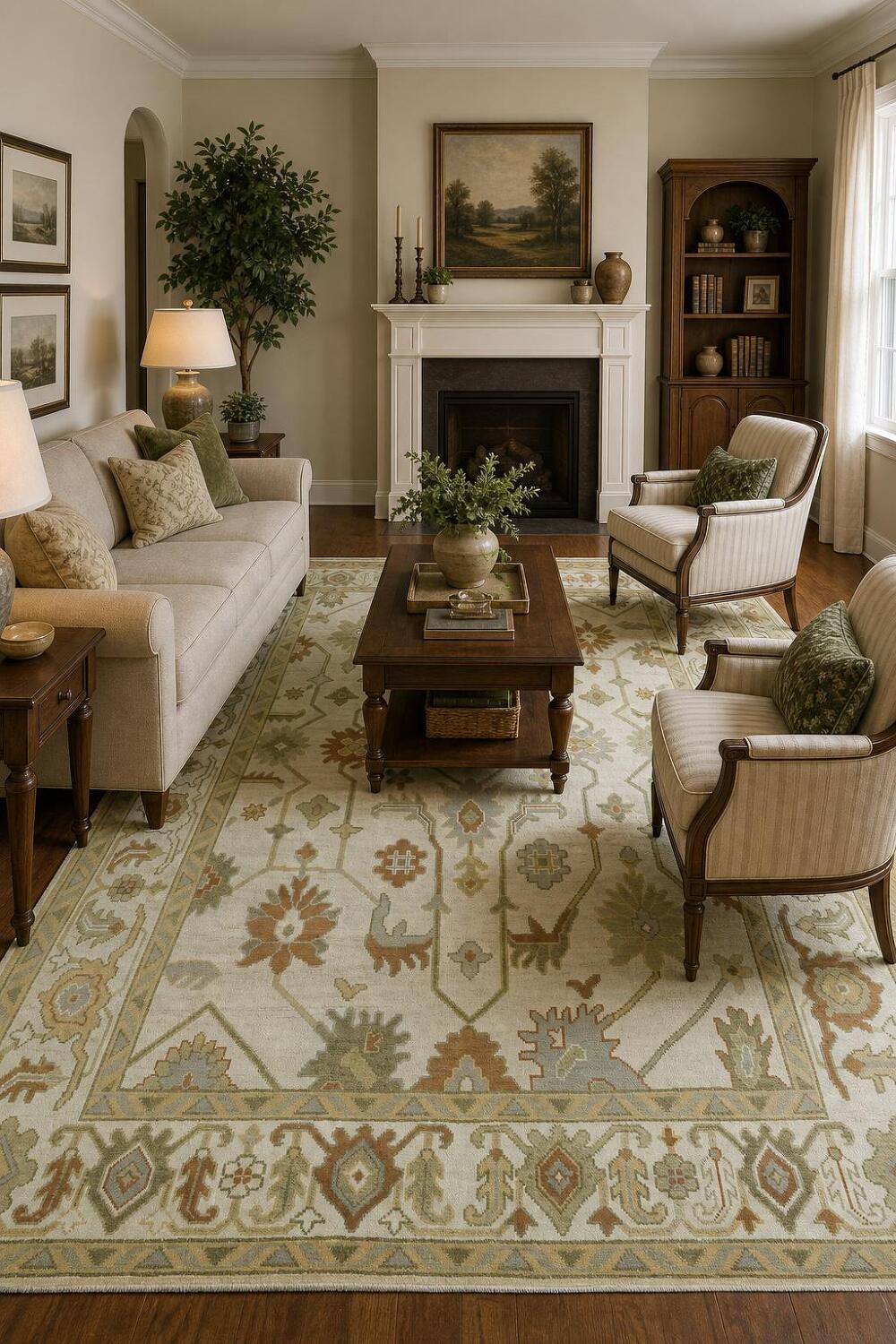 Traditional Oushak Hand Made Area Rug 8x10
