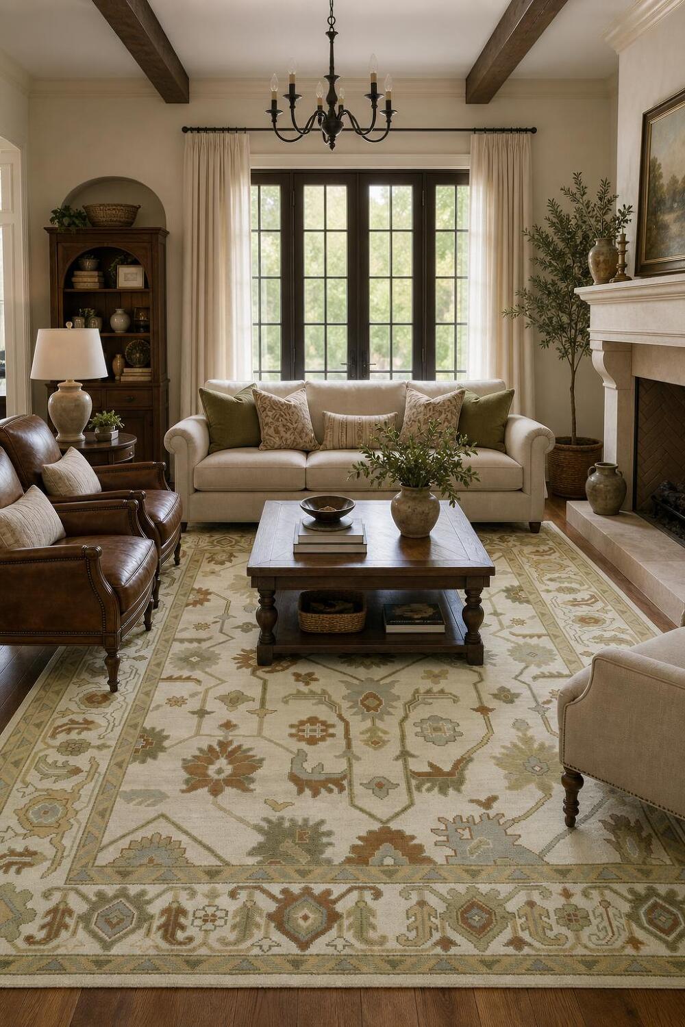 Traditional Oushak Hand Made Area Rug 8x10