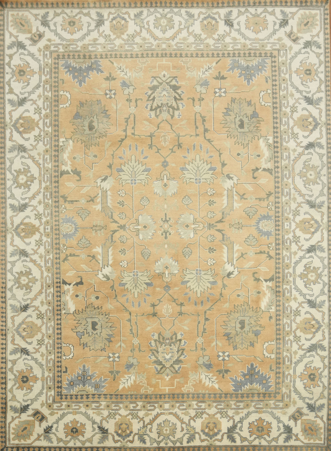 Traditional Oushak Hand Made Large Rug 10x14