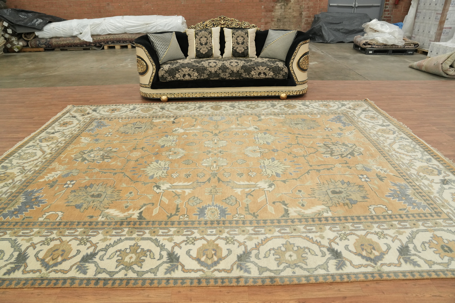 Traditional Oushak Hand Made Large Rug 10x14