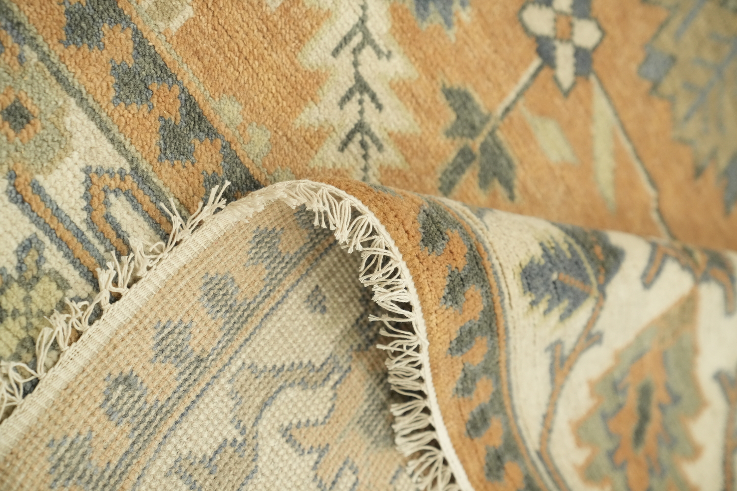 Traditional Oushak Hand Made Large Rug 10x14