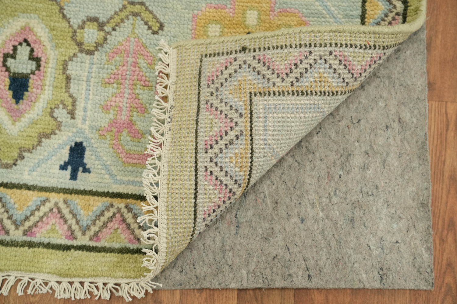 Sage Green Traditional Oushak Hand Made Area Rug 9x12