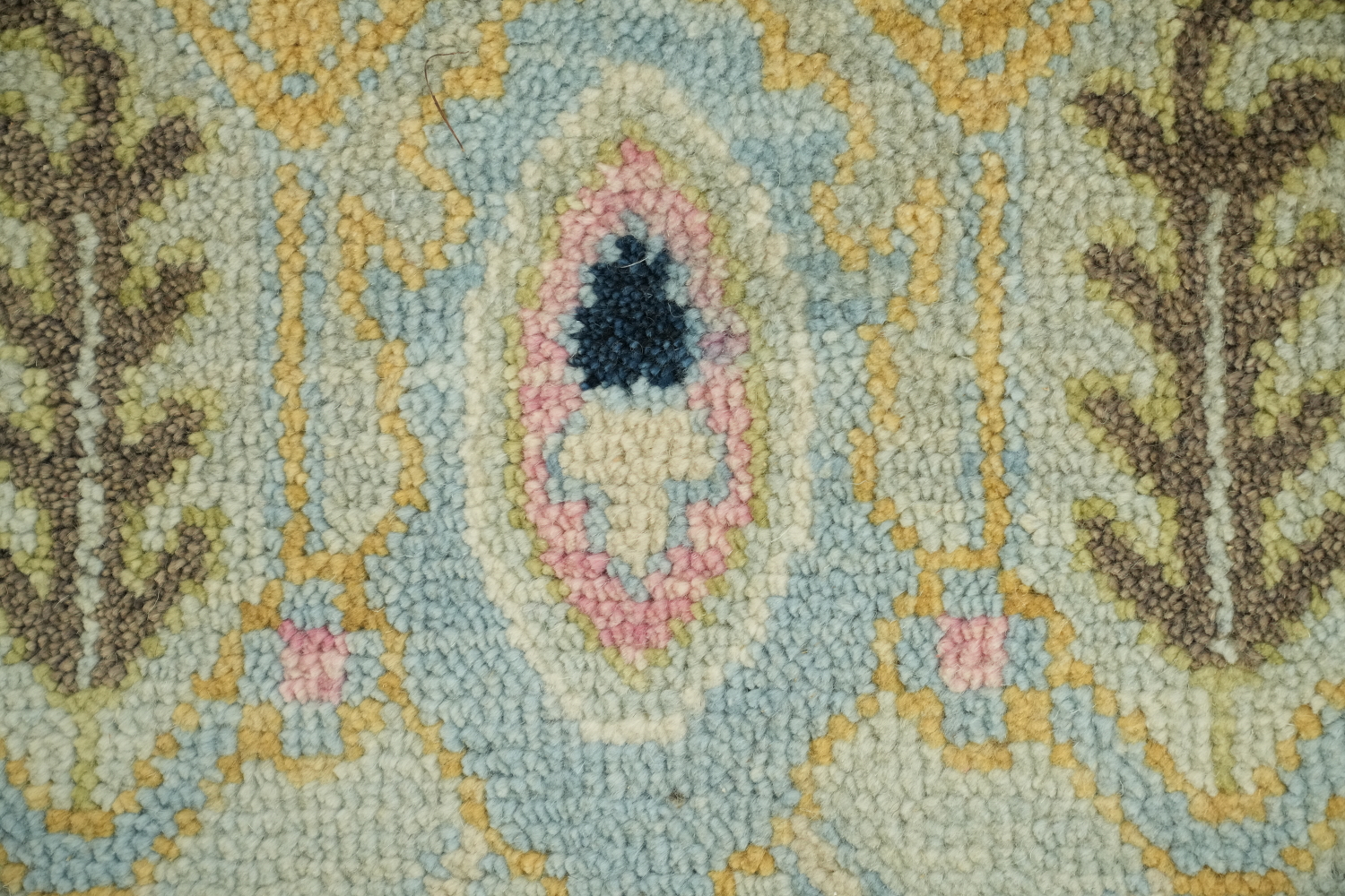 Sage Green Traditional Oushak Hand Made Area Rug 9x12