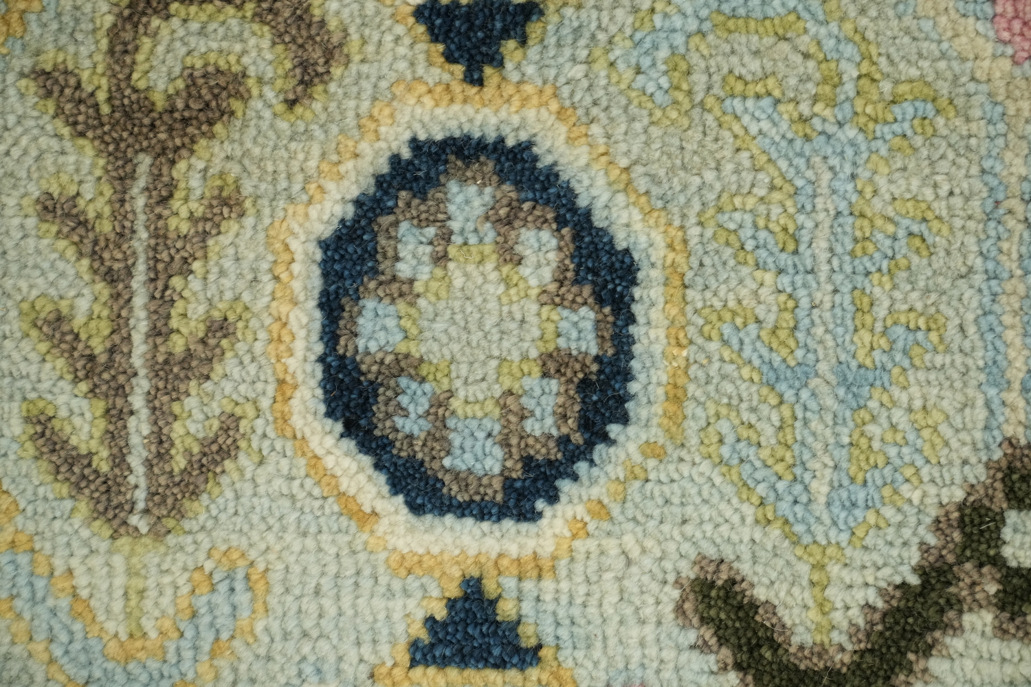 Sage Green Traditional Oushak Hand Made Area Rug 9x12