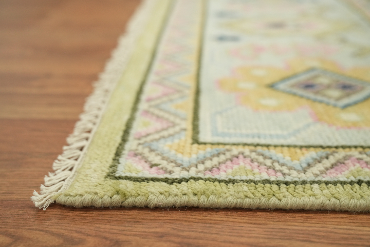 Sage Green Traditional Oushak Hand Made Area Rug 9x12