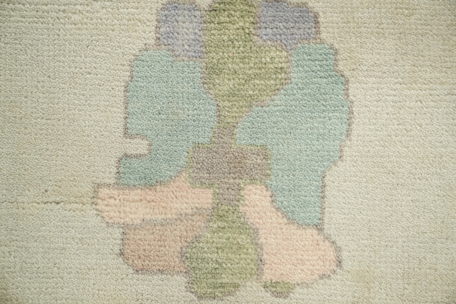 9'x12' Traditional Light Green Oushak Hand-Knotted Living Room Rug