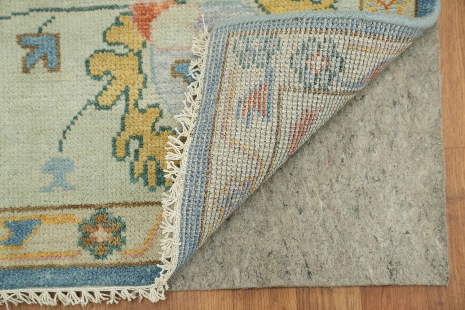 Sky Blue Pastel Color Traditional Oushak Hand Made Area Rug 8x10