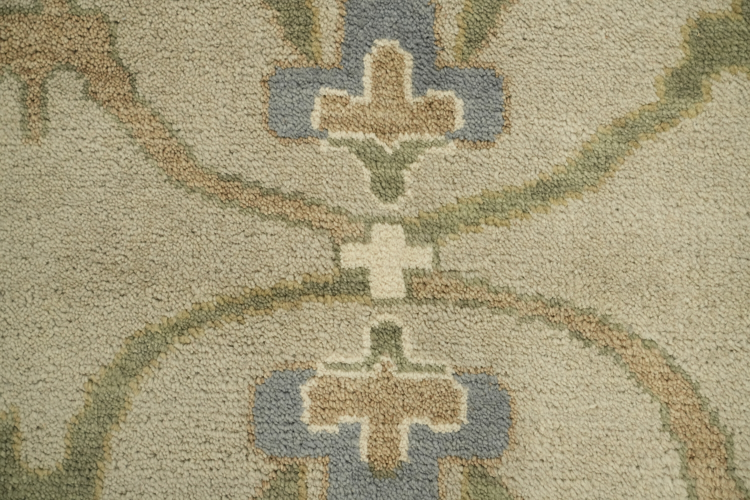 Light Sage Green Traditional Oushak Hand Made Area Rug 9x12