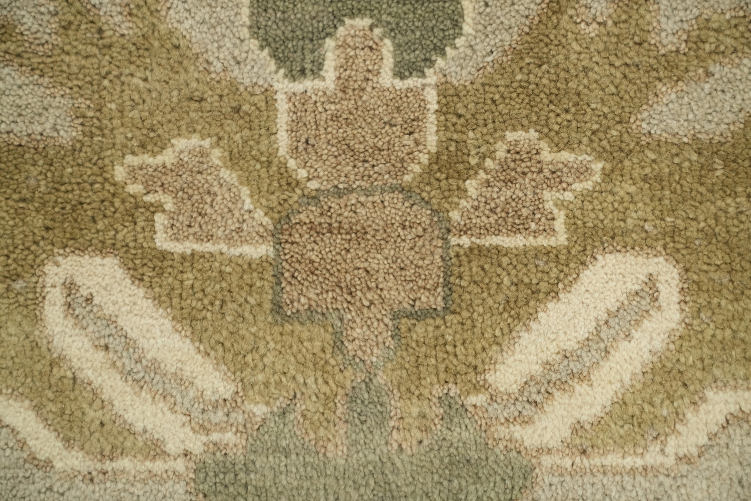 Light Sage Green Traditional Oushak Hand Made Area Rug 9x12