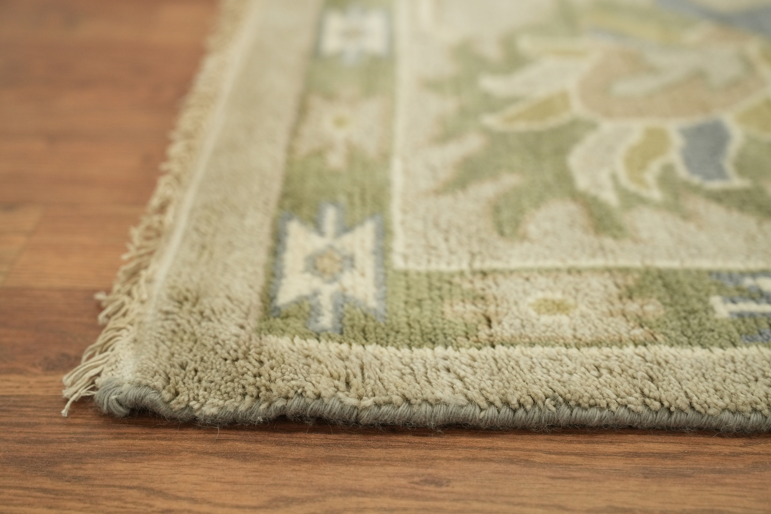 Light Sage Green Traditional Oushak Hand Made Area Rug 9x12