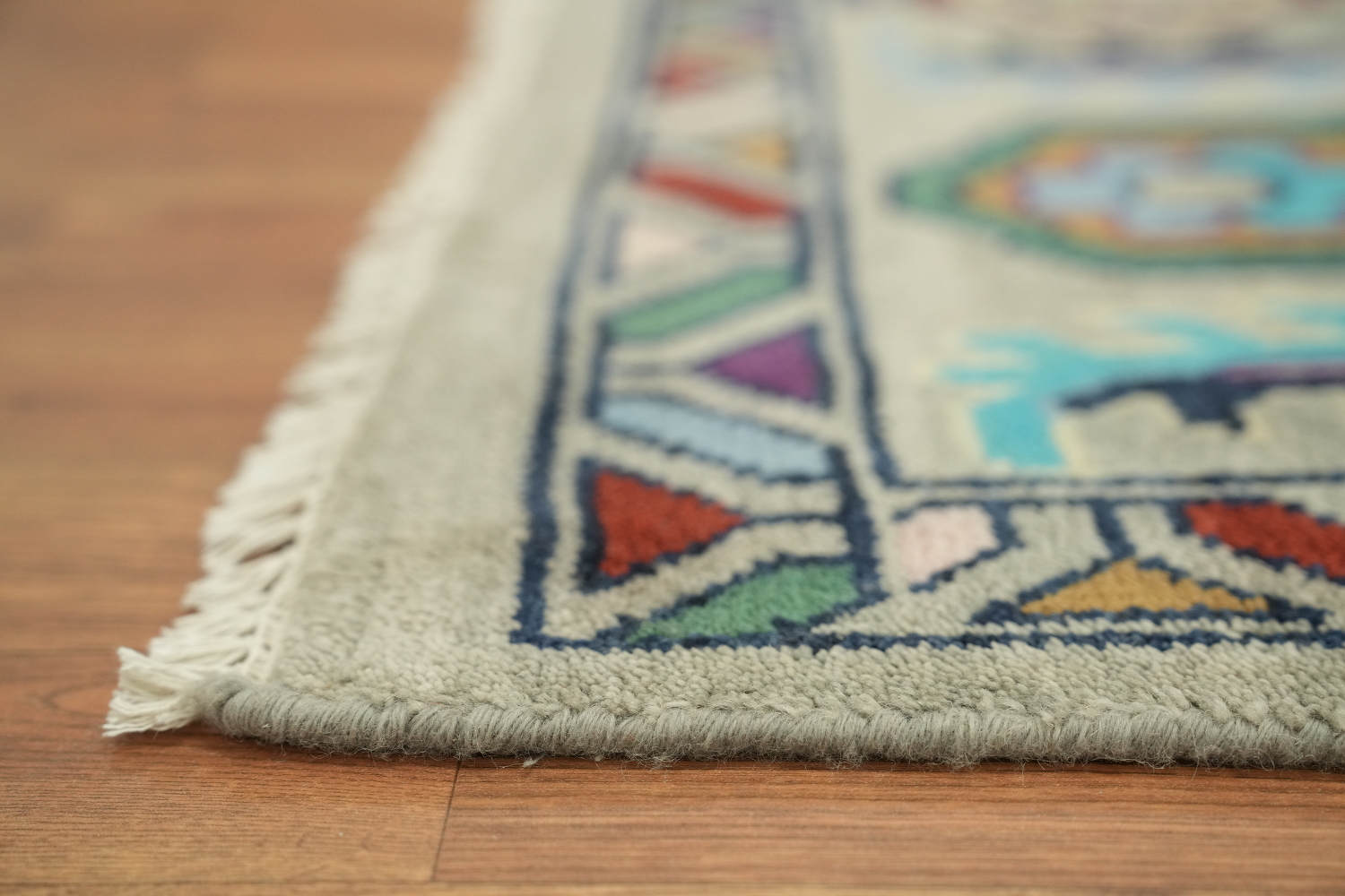 Colorful Oushak Oriental Rug with Intricate Floral Design 9'x12'
