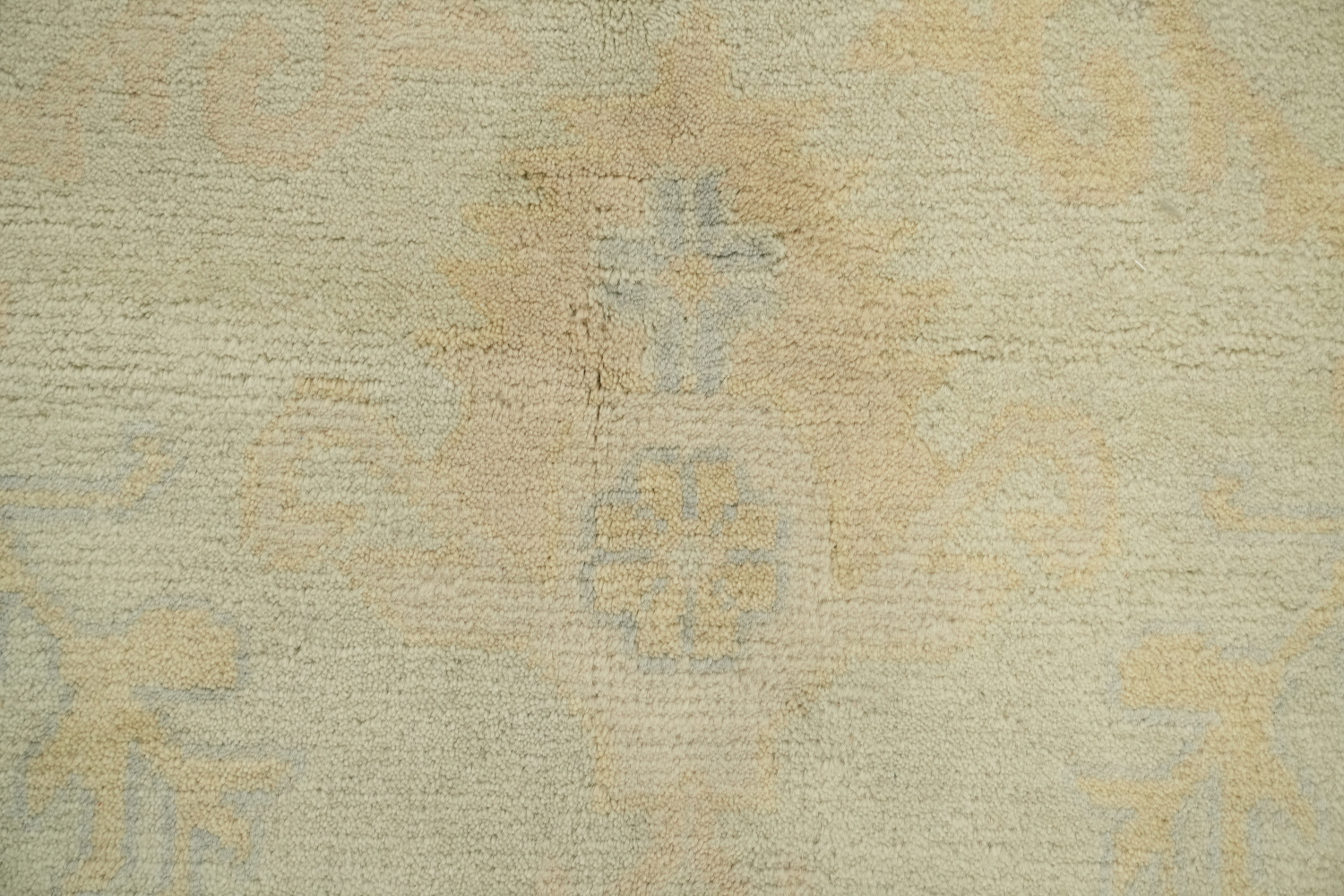 Muted Mint Green Traditional Oushak Hand Made Large Rug 10x14