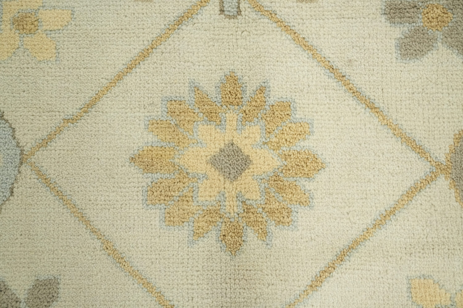Stylish Neutral Area Rug with Traditional Motifs 9'x12'