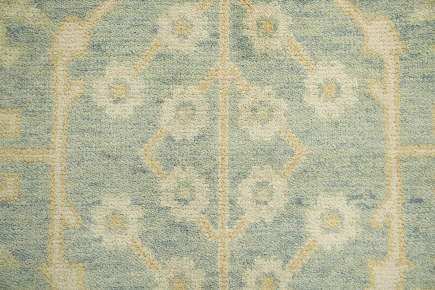 9'x12' Classic Oushak Traditional Rug with Subtle Floral Patterns in Pastel Hues