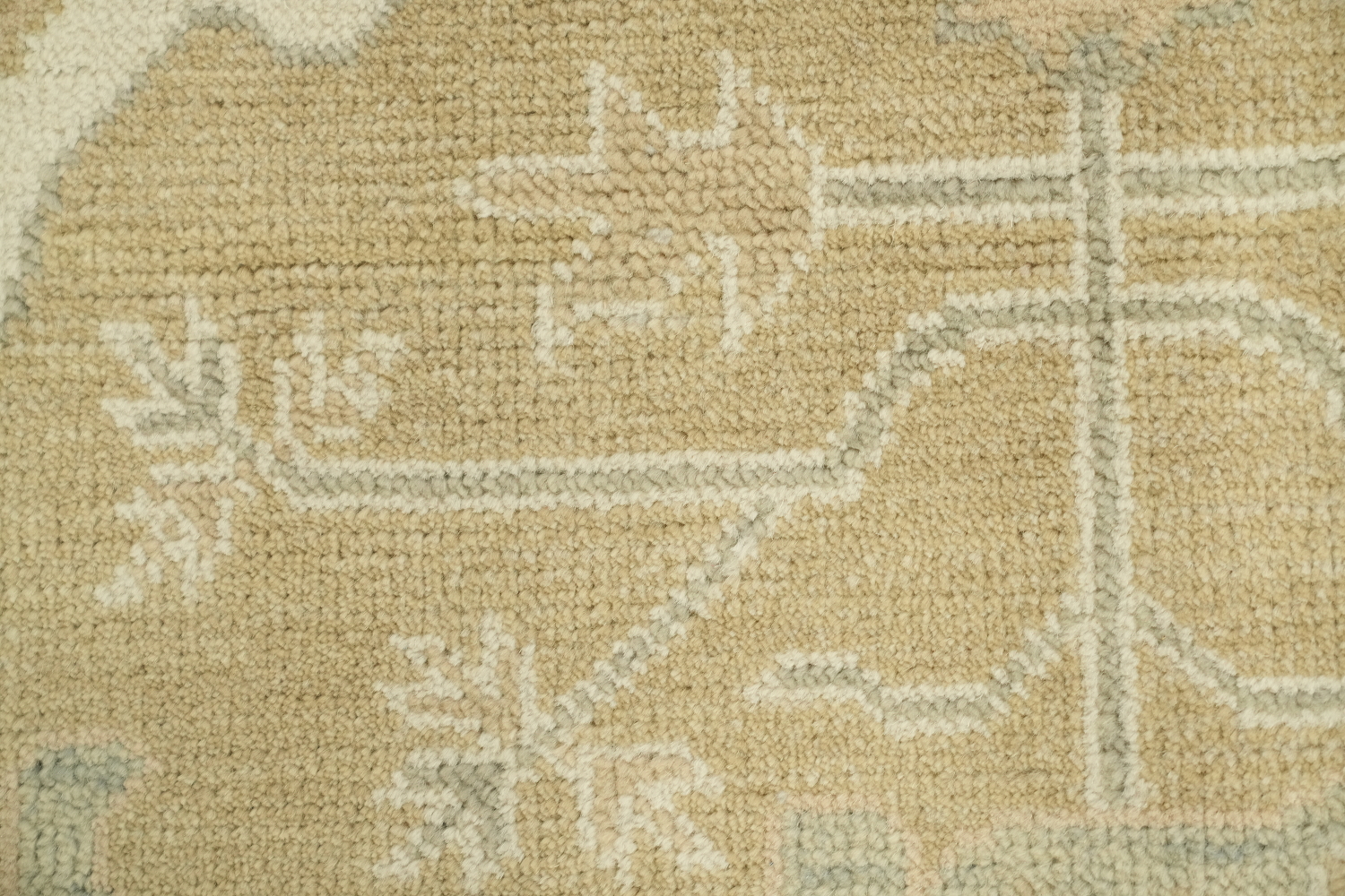 9'x12' Traditional Golden Yellow Oushak Hand-Knotted Living Room Rug