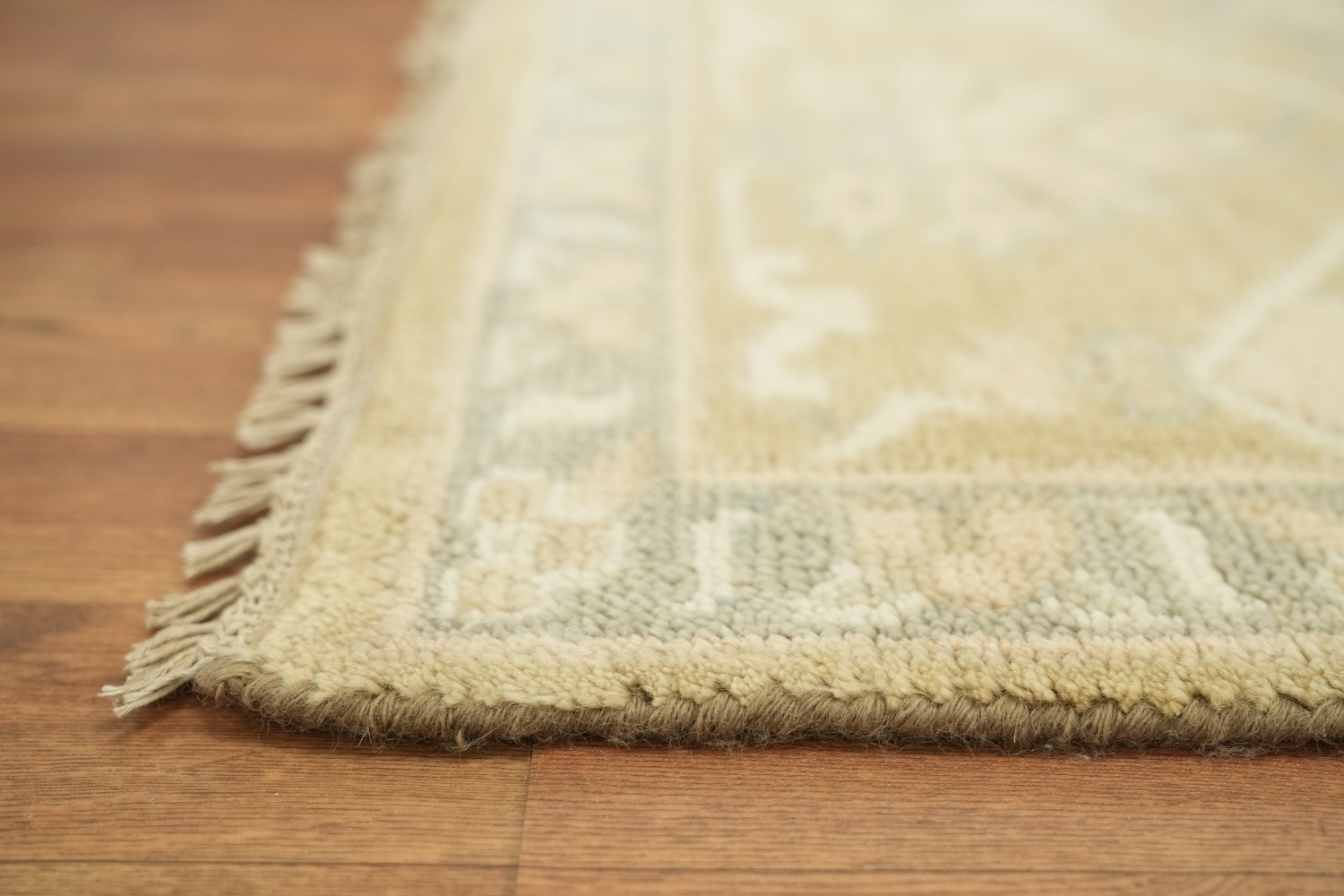 9'x12' Traditional Golden Yellow Oushak Hand-Knotted Living Room Rug
