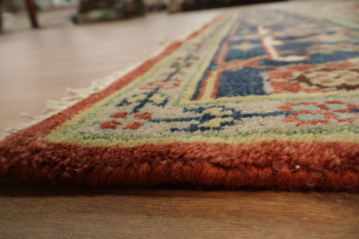 Traditional Red and Navy Heriz Serapi Oriental Area Rug 8x10