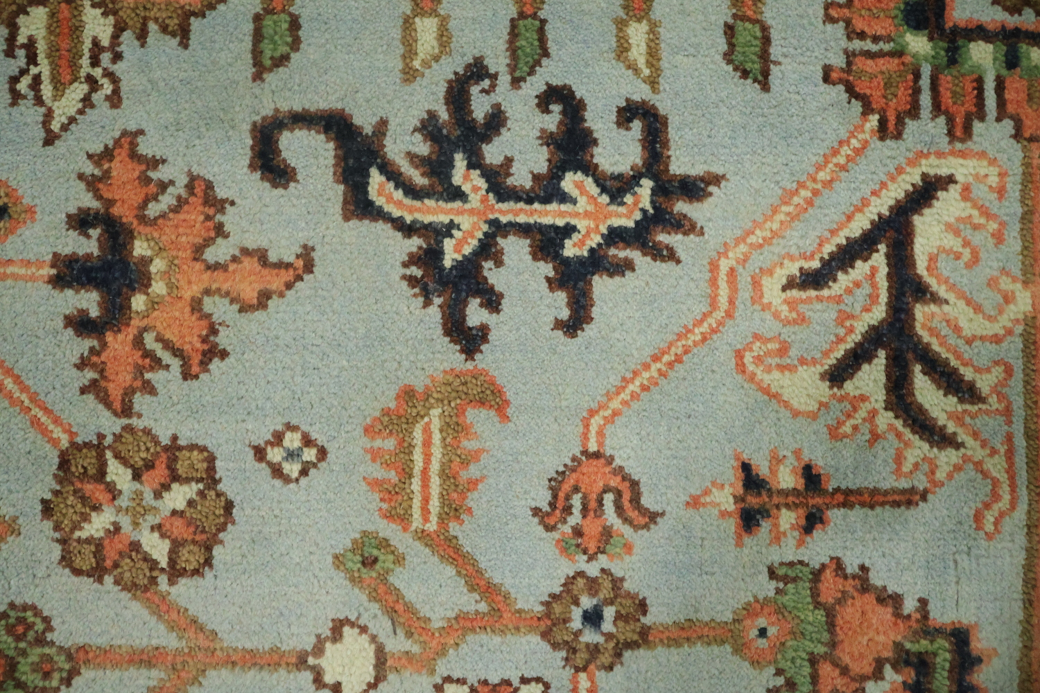 Luxurious Traditional Light Blue Ziegler Area Rug 8x10 ft