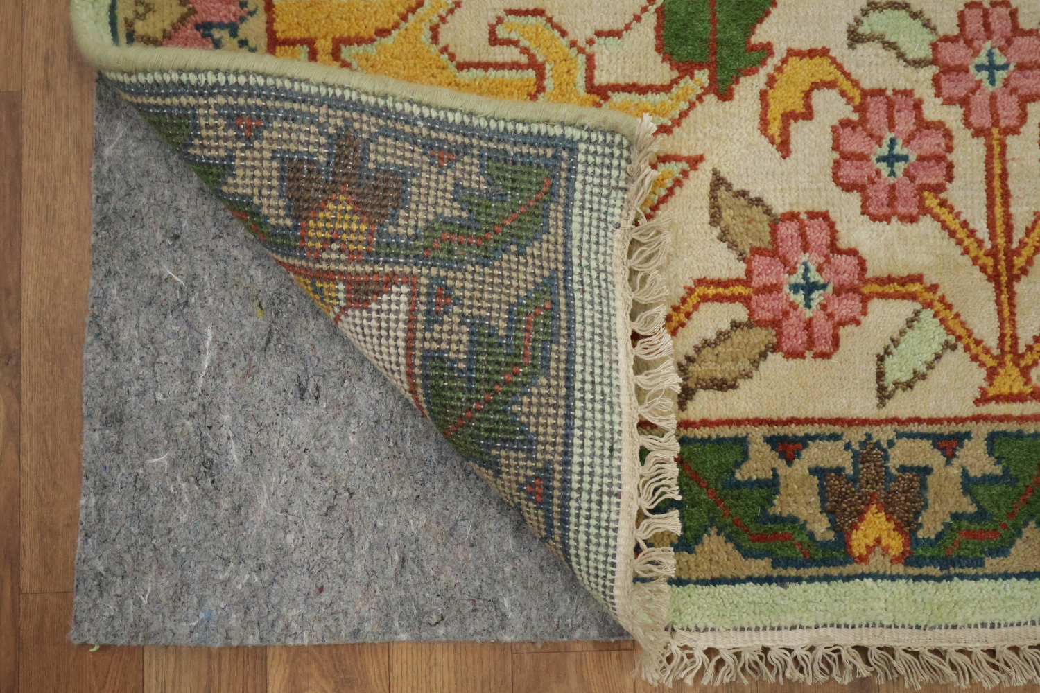 Mint Green Hunting Design Animal Pictorial Hand-Knotted Rug 9x12