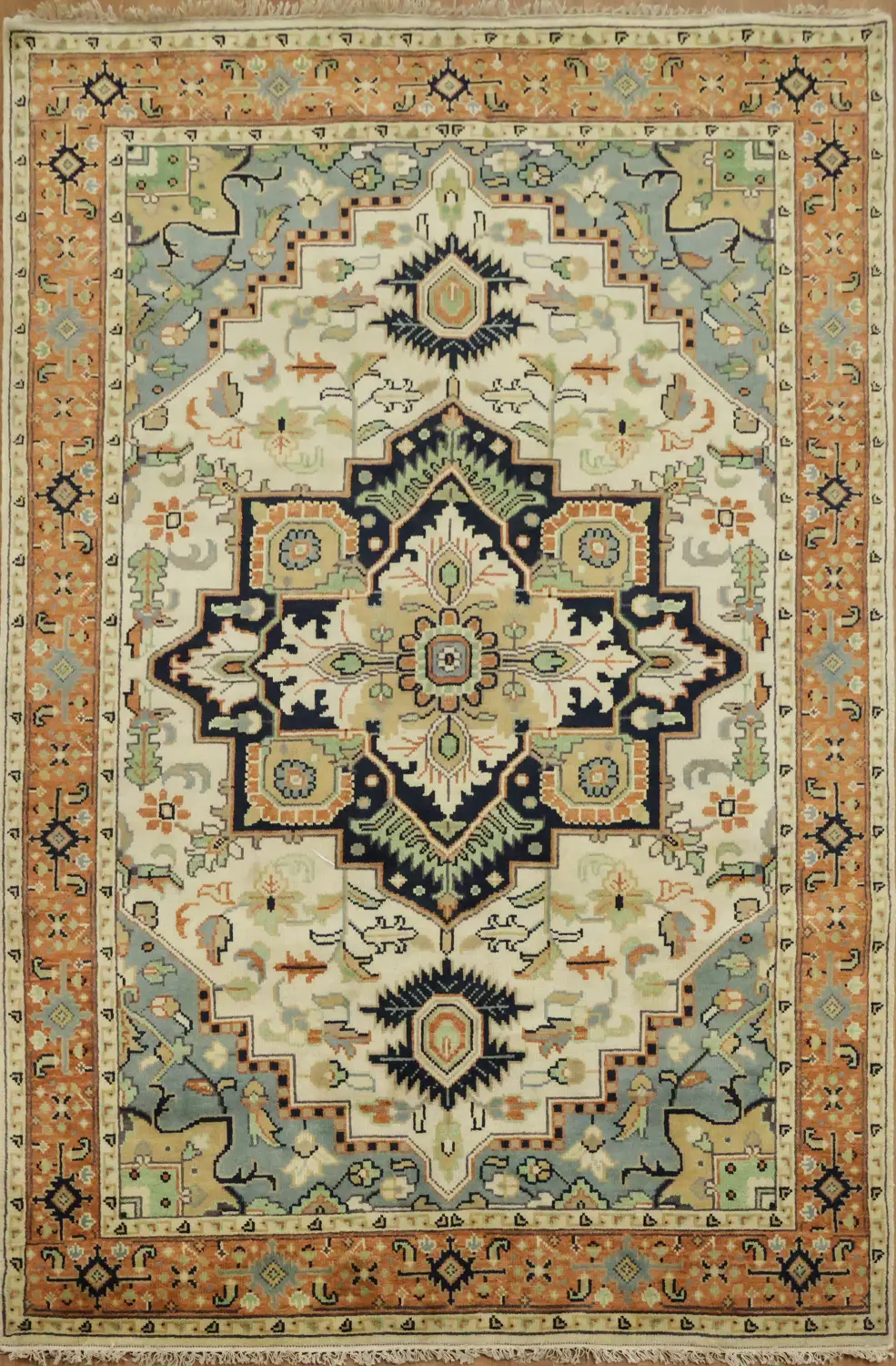 Classic Persian Design Rug with Intricate Patterns and Details 6x9