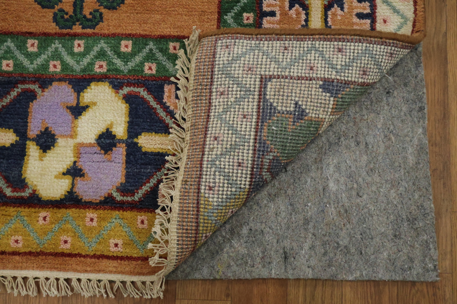 Eclectic Patchwork Style Rug in Warm Hues and Unique Motifs 9'x12'