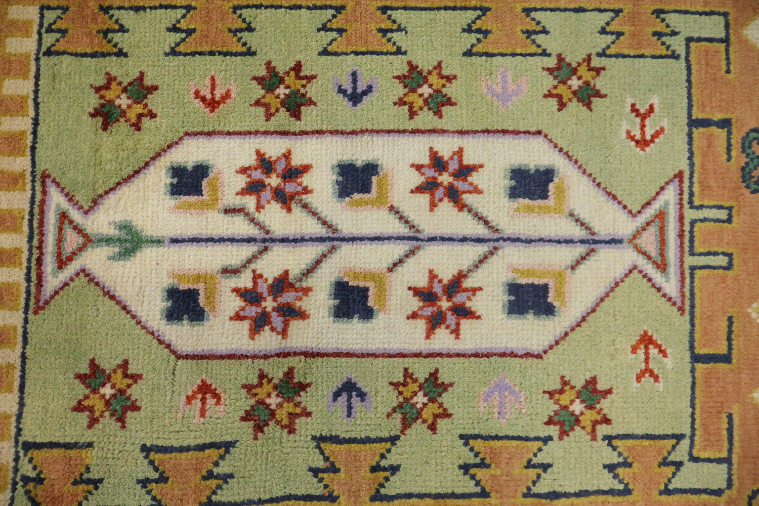 Eclectic Patchwork Style Rug in Warm Hues and Unique Motifs 9'x12'