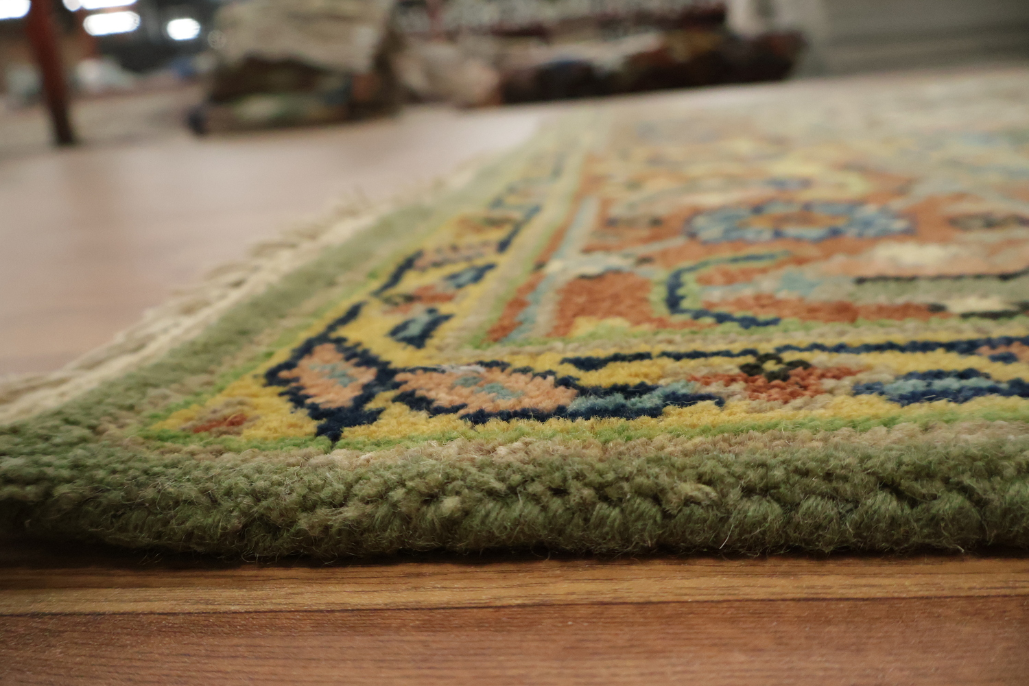Traditional Green Heriz Serapi Oriental Area Rug 8x10 ft