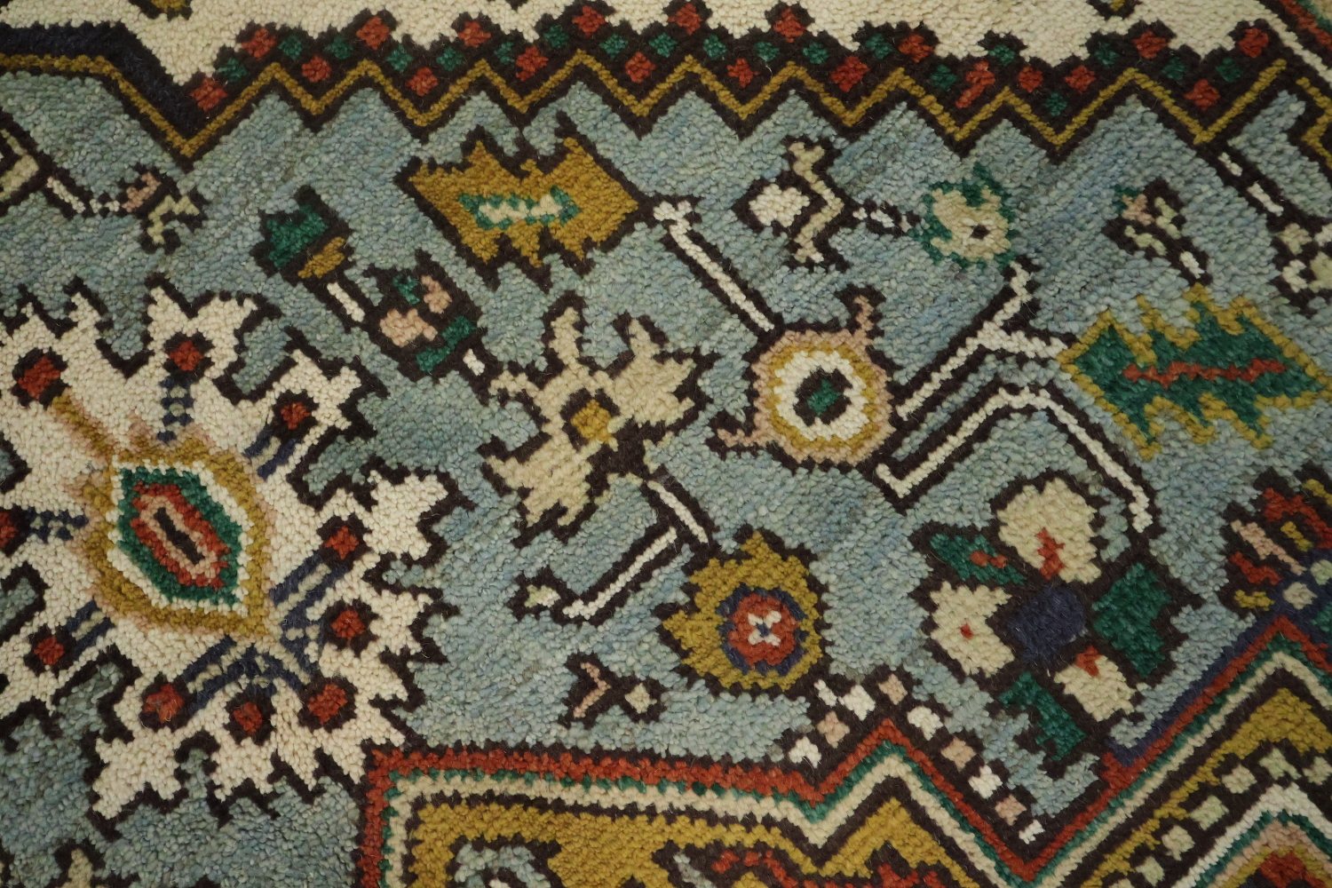 Light Blue Heriz Serapi Oriental Area Rug 6x9 ft