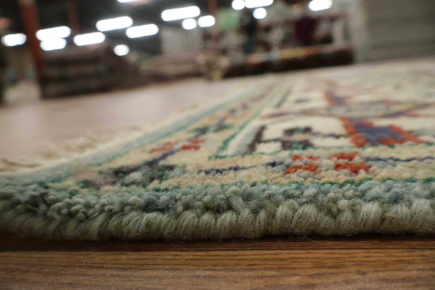 Light Blue Heriz Serapi Oriental Area Rug 6x9 ft