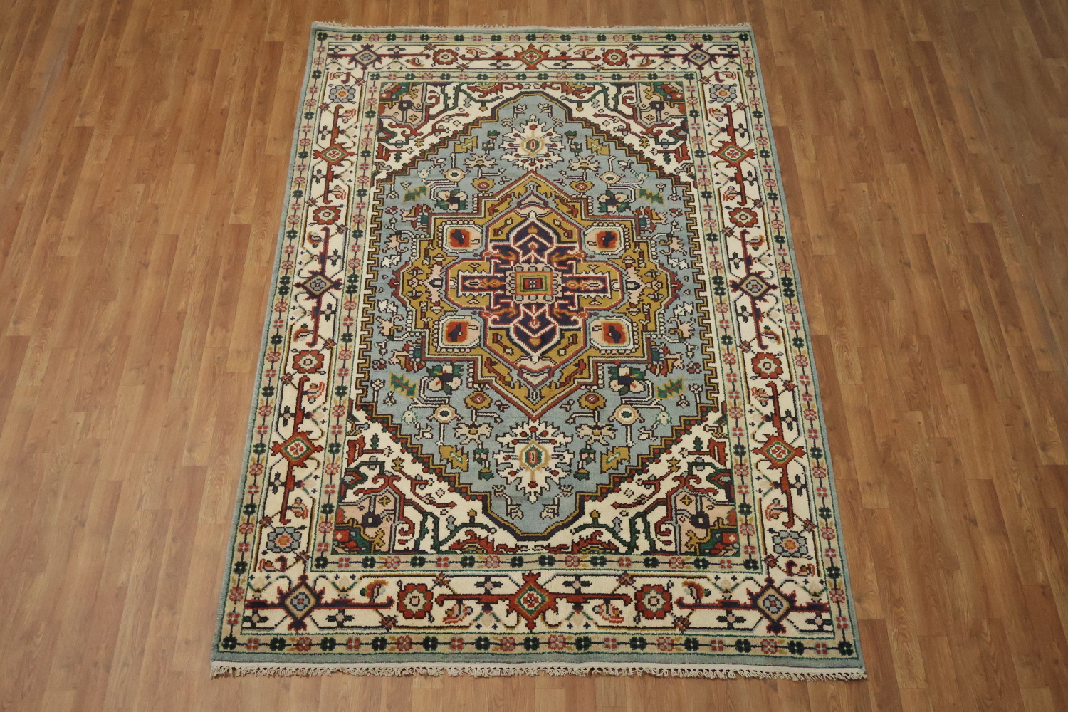 Luxurious Traditional Persian Style Rug Hand-Knotted Wool 6'x9'