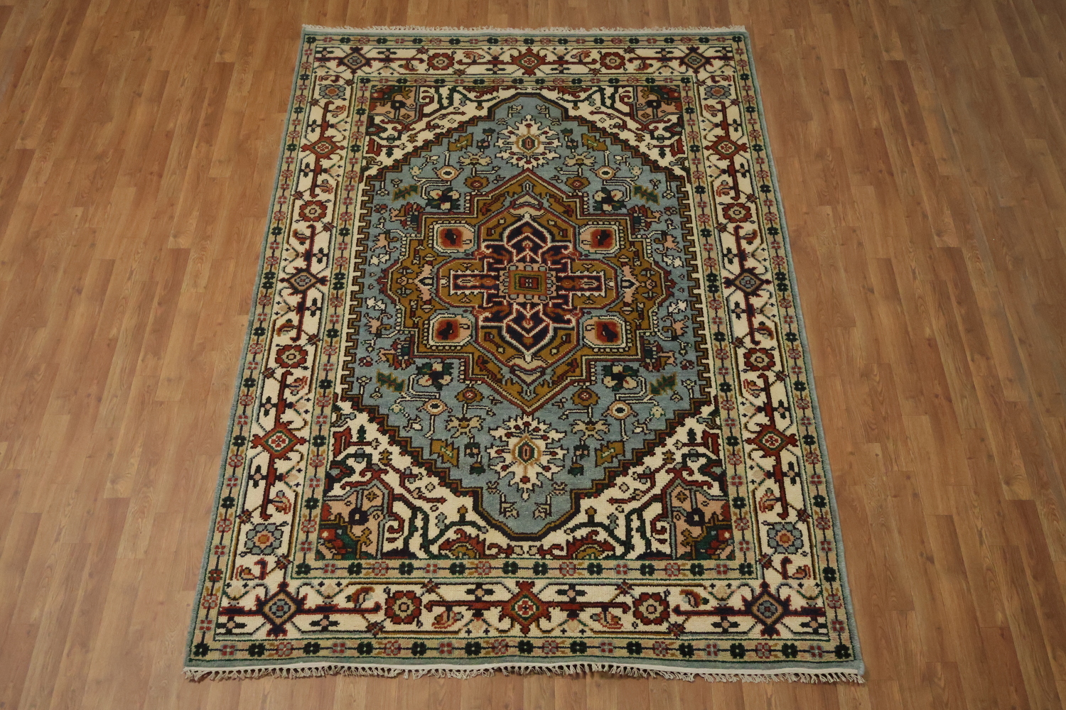 Luxurious Traditional Persian Style Rug Hand-Knotted Wool 6'x9'