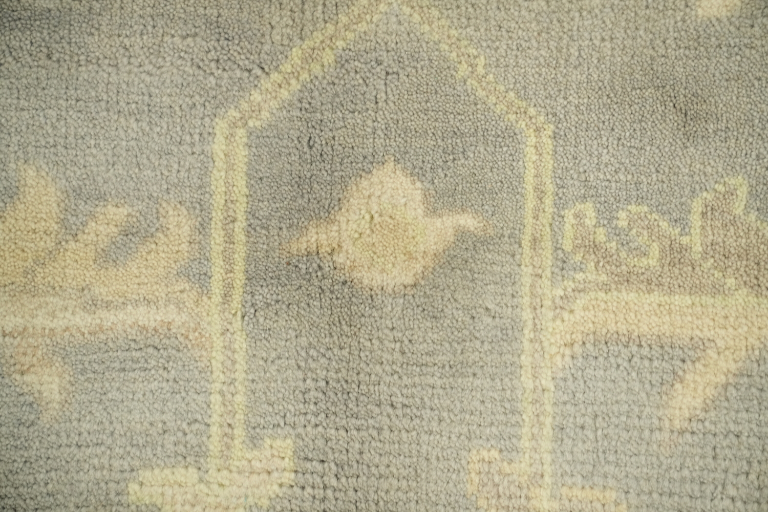 Oushak Indian Beige and Gray Rug with Timeless Design 8x10