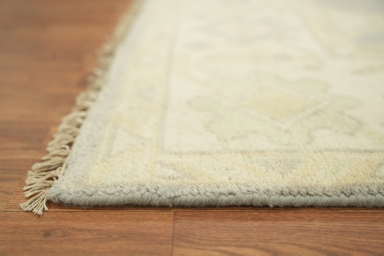 Oushak Indian Beige and Gray Rug with Timeless Design 8x10