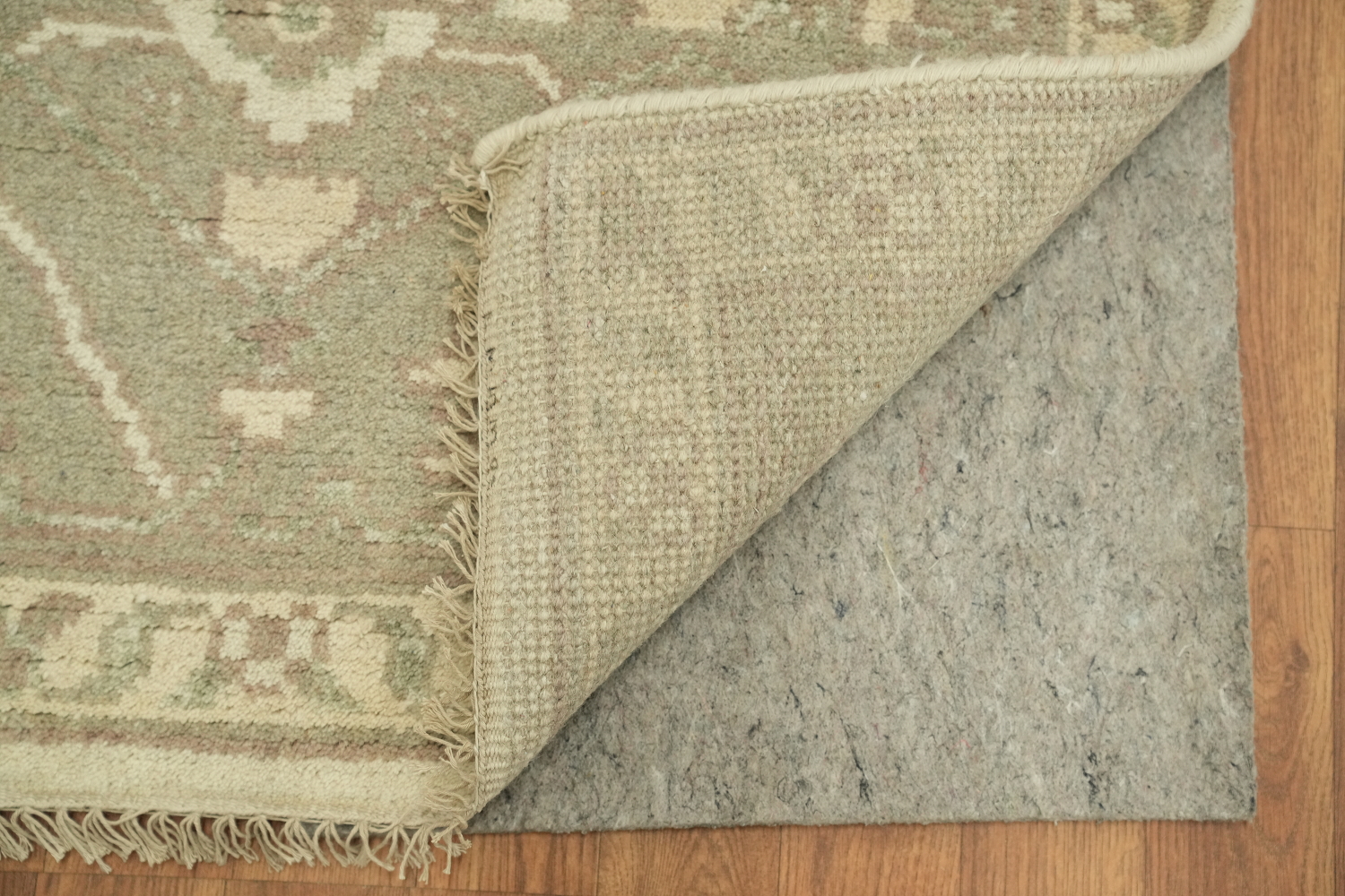 Classic Beige Toned Oushak Indian Wool Rug 8x10