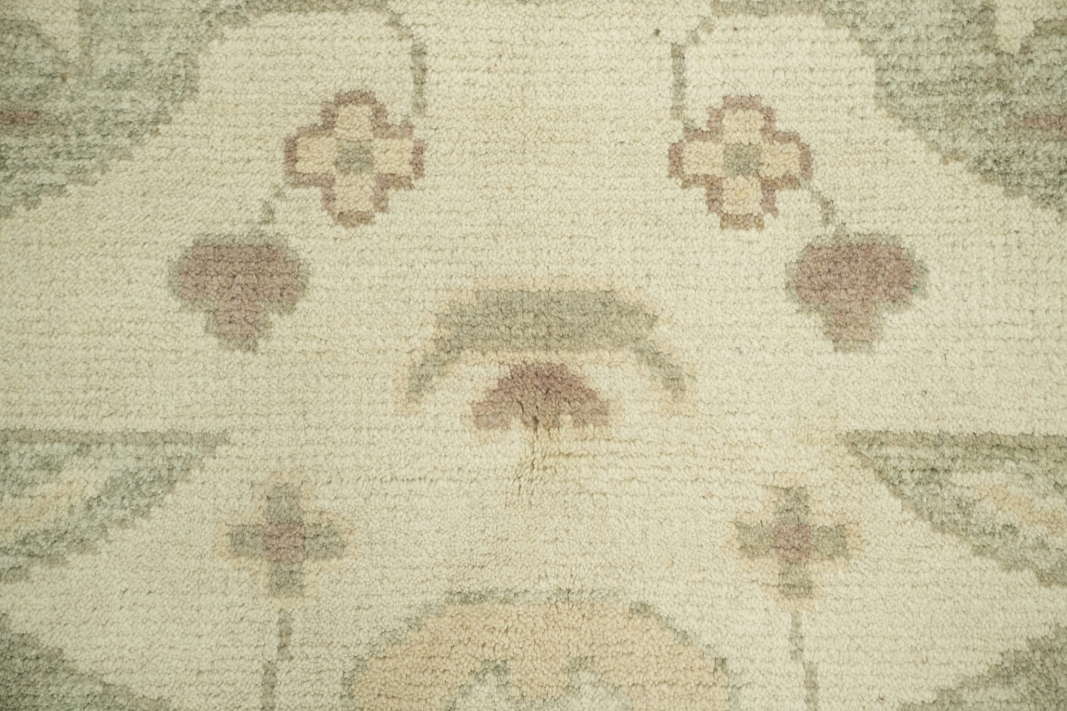 Classic Beige Toned Oushak Indian Wool Rug 8x10