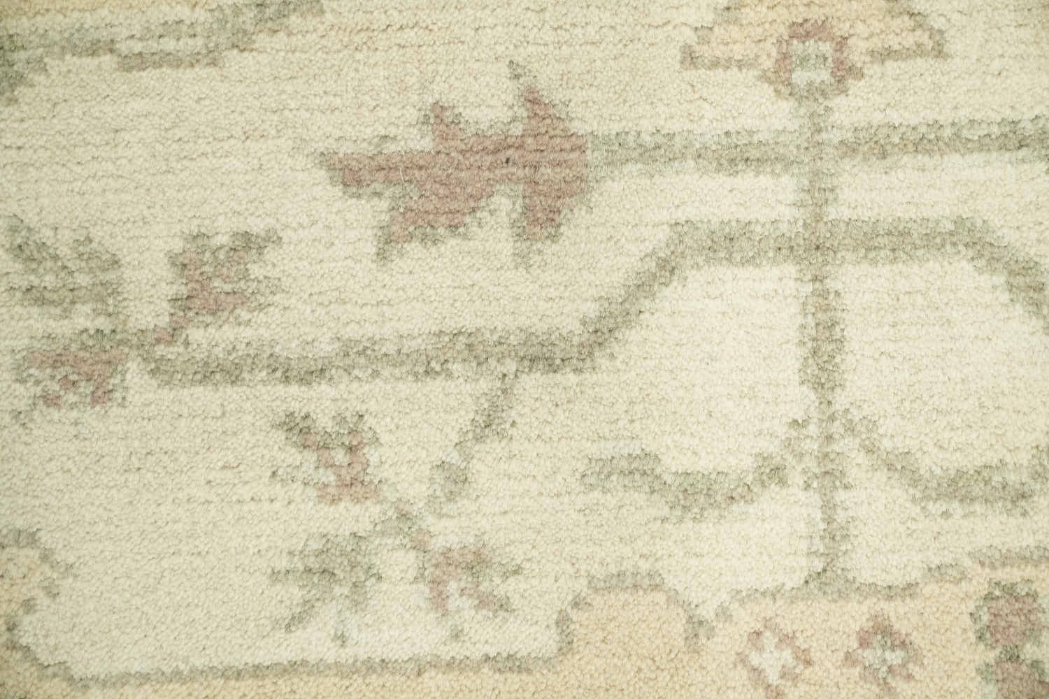 Classic Beige Toned Oushak Indian Wool Rug 8x10